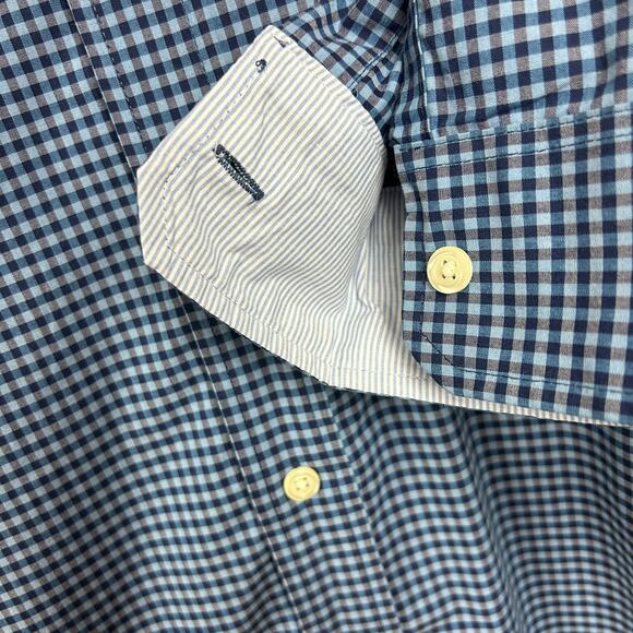 IZOD 4XLT Blue Performance Comfort Button Down Shirt NWT - Picture 7 of 7